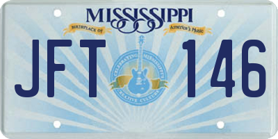 MS license plate JFT146