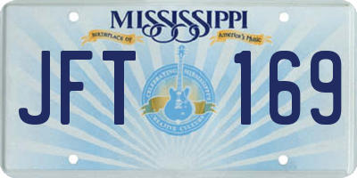 MS license plate JFT169