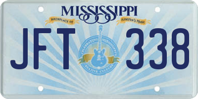 MS license plate JFT338