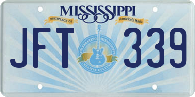 MS license plate JFT339