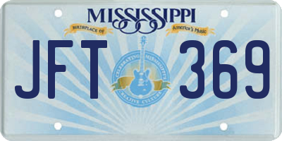 MS license plate JFT369
