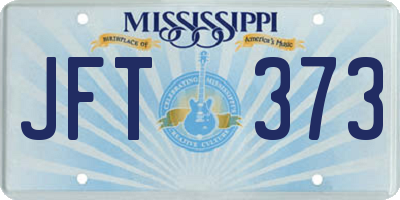 MS license plate JFT373