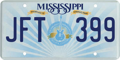MS license plate JFT399