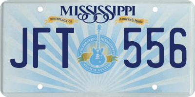 MS license plate JFT556