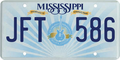 MS license plate JFT586