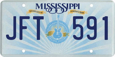MS license plate JFT591