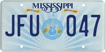 MS license plate JFU047