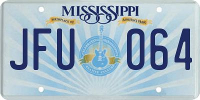 MS license plate JFU064