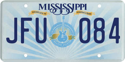 MS license plate JFU084
