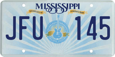 MS license plate JFU145