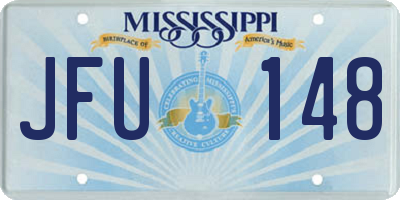 MS license plate JFU148
