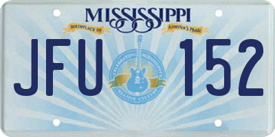 MS license plate JFU152
