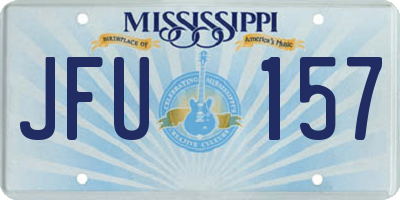 MS license plate JFU157