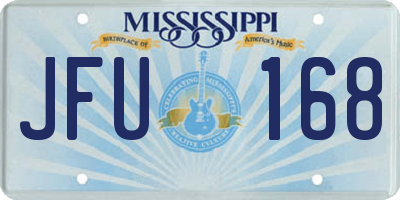MS license plate JFU168