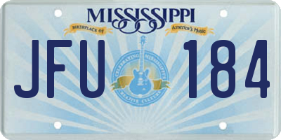 MS license plate JFU184