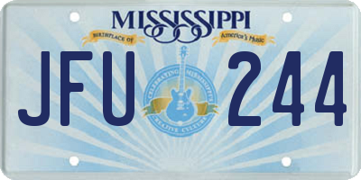 MS license plate JFU244
