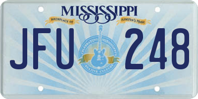 MS license plate JFU248