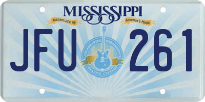MS license plate JFU261