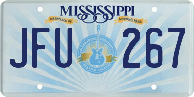 MS license plate JFU267