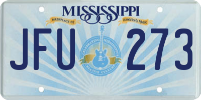 MS license plate JFU273