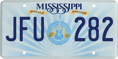 MS license plate JFU282