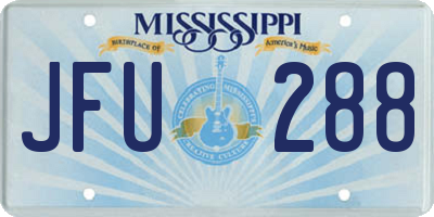 MS license plate JFU288