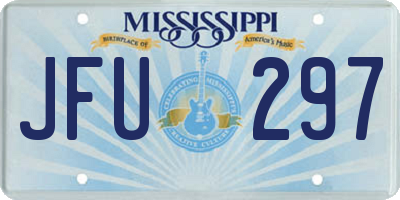 MS license plate JFU297