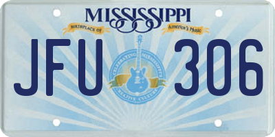MS license plate JFU306