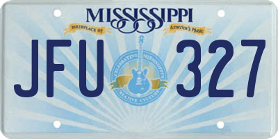 MS license plate JFU327