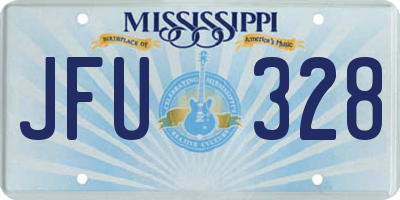 MS license plate JFU328