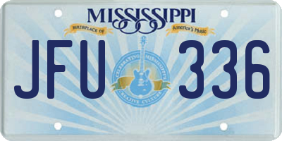 MS license plate JFU336