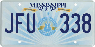 MS license plate JFU338
