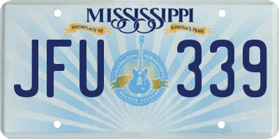 MS license plate JFU339