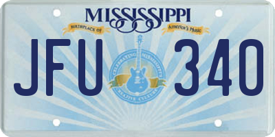 MS license plate JFU340