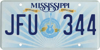 MS license plate JFU344