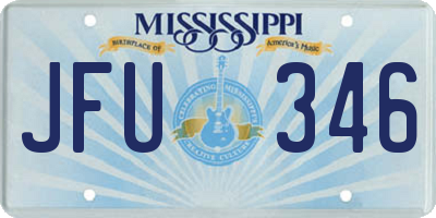 MS license plate JFU346