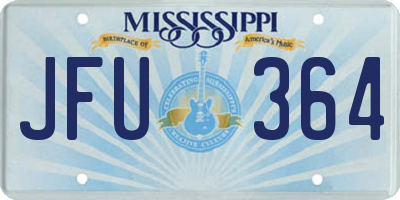MS license plate JFU364