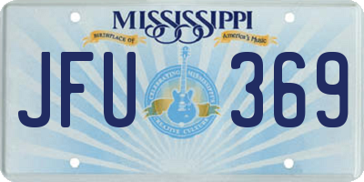 MS license plate JFU369