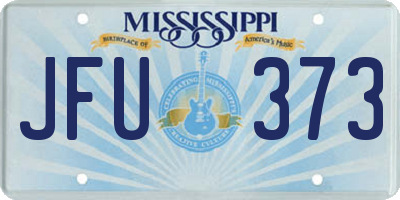 MS license plate JFU373