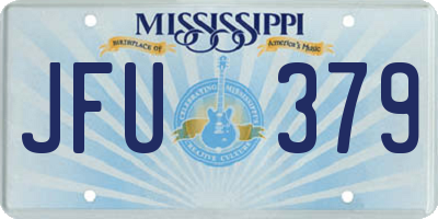 MS license plate JFU379