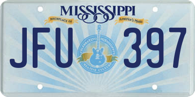 MS license plate JFU397