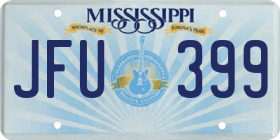 MS license plate JFU399