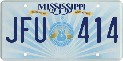 MS license plate JFU414