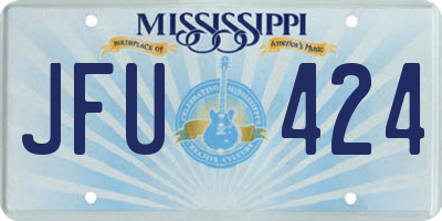 MS license plate JFU424