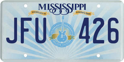 MS license plate JFU426