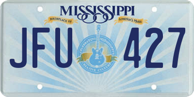 MS license plate JFU427