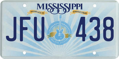 MS license plate JFU438
