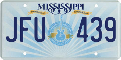 MS license plate JFU439