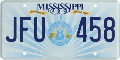 MS license plate JFU458