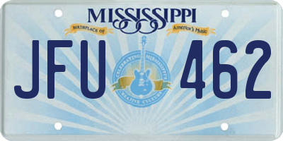 MS license plate JFU462